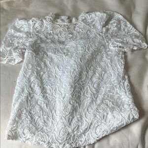Elegant White Lace Top
